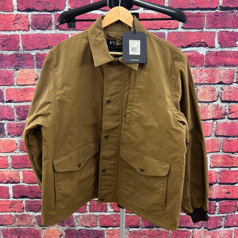 NWT Filson Aberdeen Work Jacket, Waxed Jacket, Tan, Medium